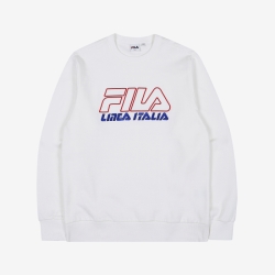 Fila Linear Italia Logo One To One - Naisten Hoodie - Valkoinen | FI-61811